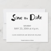Whimsical French Bulldog Wedding Save the Date (Rückseite)