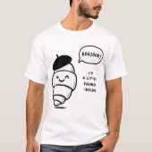 Whimsical French Croissant T-Shirt (Vorderseite)