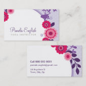 WHIMSICAL FRESH BUSINESS CARD :: erleuchtete 2 Visitenkarte (Vorne/Hinten)