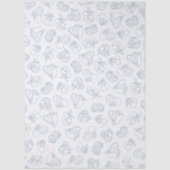 Whimsical Fresh off Market Blue Brautparty Seidenpapier (Vorderseite)