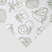 Whimsical Fresh off Market Green Brautparty Seidenpapier (Ausschnitt)