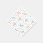 Whimsical Fresh Off The Market Brautparty Serviette (Ecke)
