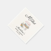 Whimsical Fresh Off The Market Bridal Shower  Serviette (Ecke)