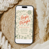 Whimsical Friendsmas Party Einladung, Handgezeichn Einladung