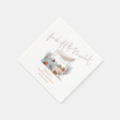 Whimsical Frisch vom Markt Brautparty Serviette (Ecke)