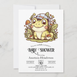 Whimsical Frog Baby Dusche Einladung