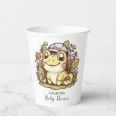 Whimsical Frog Baby Dusche Pappbecher (Vorderseite)