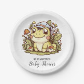 Whimsical Frog Baby Dusche Pappteller (Vorderseite)
