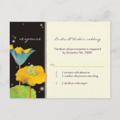 Whimsical Frog Couple Wedding RSVP Einladungspostkarte (Vorderseite)