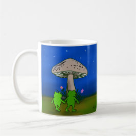 Whimsical Frog Journey Storybook Woodland Art Mug Kaffeetasse