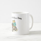 Whimsical Frog Riding A Bike Illustration Kaffeetasse (VorderseiteRechts)
