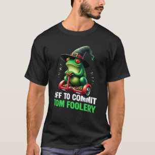 Whimsical Frog Wizard ab, um Tom Foolery für immer T-Shirt