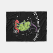 Whimsical Frog Wizard ab, um Tom zum Narren zu bri Fleecedecke (Vorderseite (Horizontal))
