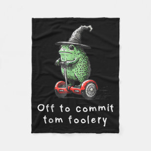 Whimsical Frog Wizard ab, um Tom zum Narren zu bri Fleecedecke