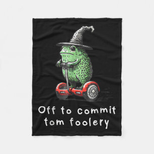 Whimsical Frog Wizard ab, um Tom zum Narren zu bri Fleecedecke