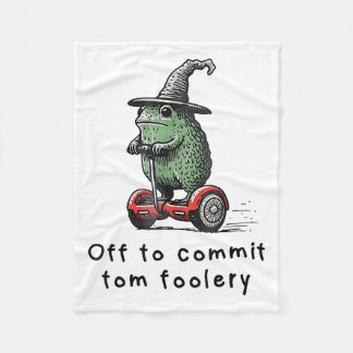 Whimsical Frog Wizard ab, um Tom zum Narren zu bri Fleecedecke
