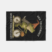 Whimsical Frog Wizard ab, um Tom zum Narren zu bri Fleecedecke (Vorderseite (Horizontal))