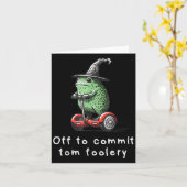 Whimsical Frog Wizard ab, um Tom zum Narren zu bri Karte (Gelbe Blume)