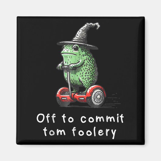 Whimsical Frog Wizard ab, um Tom zum Narren zu bri Magnet (Vorne)