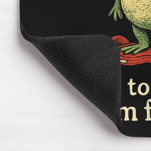 Whimsical Frog Wizard ab, um Tom zum Narren zu bri Mousepad (Ecke)