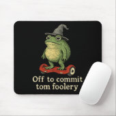Whimsical Frog Wizard ab, um Tom zum Narren zu bri Mousepad (Mit Mouse)