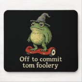 Whimsical Frog Wizard ab, um Tom zum Narren zu bri Mousepad (Vorne)