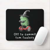 Whimsical Frog Wizard ab, um Tom zum Narren zu bri Mousepad (Mit Mouse)