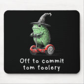 Whimsical Frog Wizard ab, um Tom zum Narren zu bri Mousepad (Vorne)
