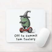 Whimsical Frog Wizard ab, um Tom zum Narren zu bri Mousepad (Mit Mouse)