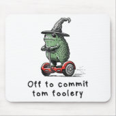 Whimsical Frog Wizard ab, um Tom zum Narren zu bri Mousepad (Vorne)
