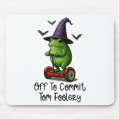Whimsical Frog Wizard ab, um Tom zum Narren zu bri Mousepad (Vorne)