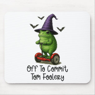 Whimsical Frog Wizard ab, um Tom zum Narren zu bri Mousepad