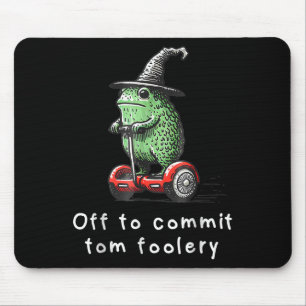 Whimsical Frog Wizard ab, um Tom zum Narren zu bri Mousepad