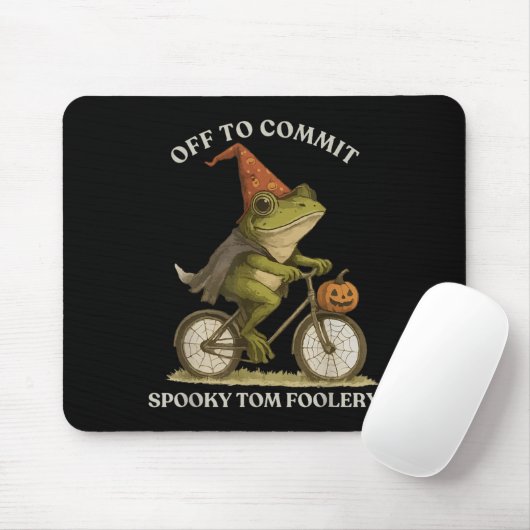 Whimsical Frog Wizard ab, um Tom zum Narren zu bri Mousepad (Mit Mouse)