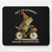 Whimsical Frog Wizard ab, um Tom zum Narren zu bri Mousepad (Vorne)