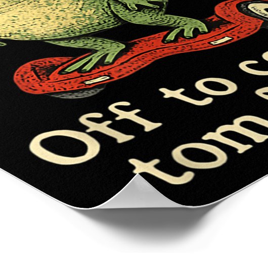 Whimsical Frog Wizard ab, um Tom zum Narren zu bri Poster (Ecke)