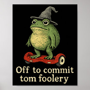 Whimsical Frog Wizard ab, um Tom zum Narren zu bri Poster
