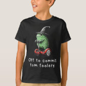 Whimsical Frog Wizard ab, um Tom zum Narren zu bri T-Shirt (Vorderseite)