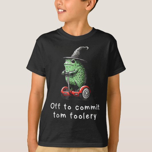 Whimsical Frog Wizard ab, um Tom zum Narren zu bri T-Shirt (Vorderseite)