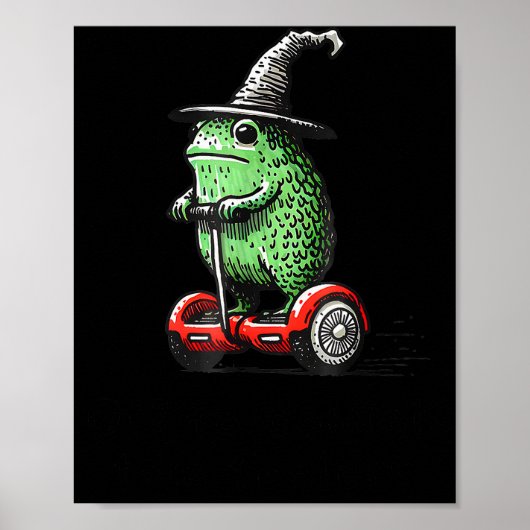Whimsical Frog Wizard Off To Commit Tom Foolery Fr Poster (Vorne)