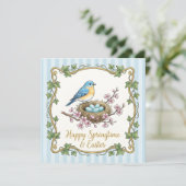 Whimsical Frohe Ostern Grüße Karte (Stehend Vorderseite)