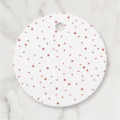 Whimsical frohe Weihnachten glücklich Neues Jahr R Geschenkanhänger (Rückseite)