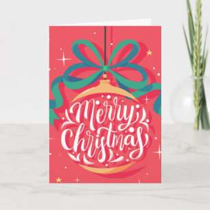Whimsical frohe Weihnachten Personalisiert Weihn Karte
