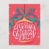 Whimsical frohe Weihnachten | Weihnachten Postkarte (Vorderseite)