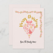 Whimsical Frohe Weihnachtskarte Feiertagskarte (Vorne/Hinten)