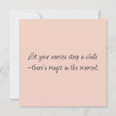 Whimsical Frosch in Floral Teacup Flat Greeting Ca Karte (Rückseite)