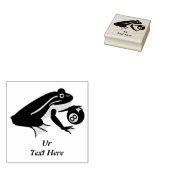 Whimsical Frosch Palming und Acht Ball Gummistempel (Stempel)