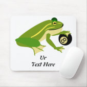 Whimsical Frosch Palming und Acht Ball Mousepad (Mit Mouse)