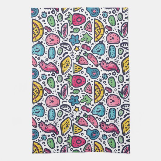 Whimsical Frucht Küchentücher (Vertikal)