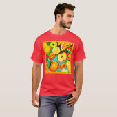 Whimsical Fruit Muster. Jetzt kaufen T-Shirt (Vorne ganz)